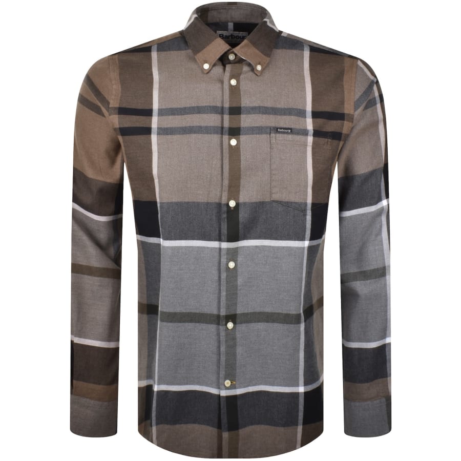 Barbour Dunoon Check Long Sleeved Shirt Brown